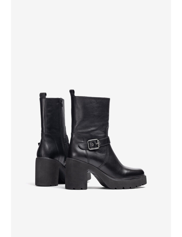 Bottines Superlight À Talon Et Plateforme En Cuir
